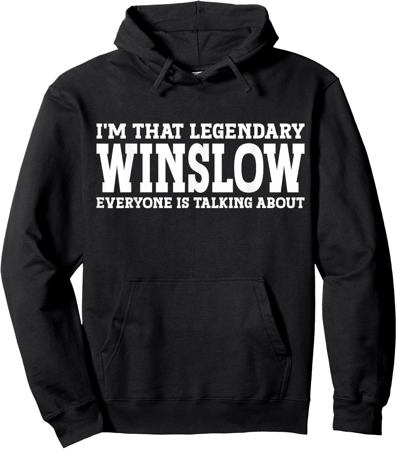 Winslow Personal Name First Name Funny Winslow Hoodie - Hoodie | Black
