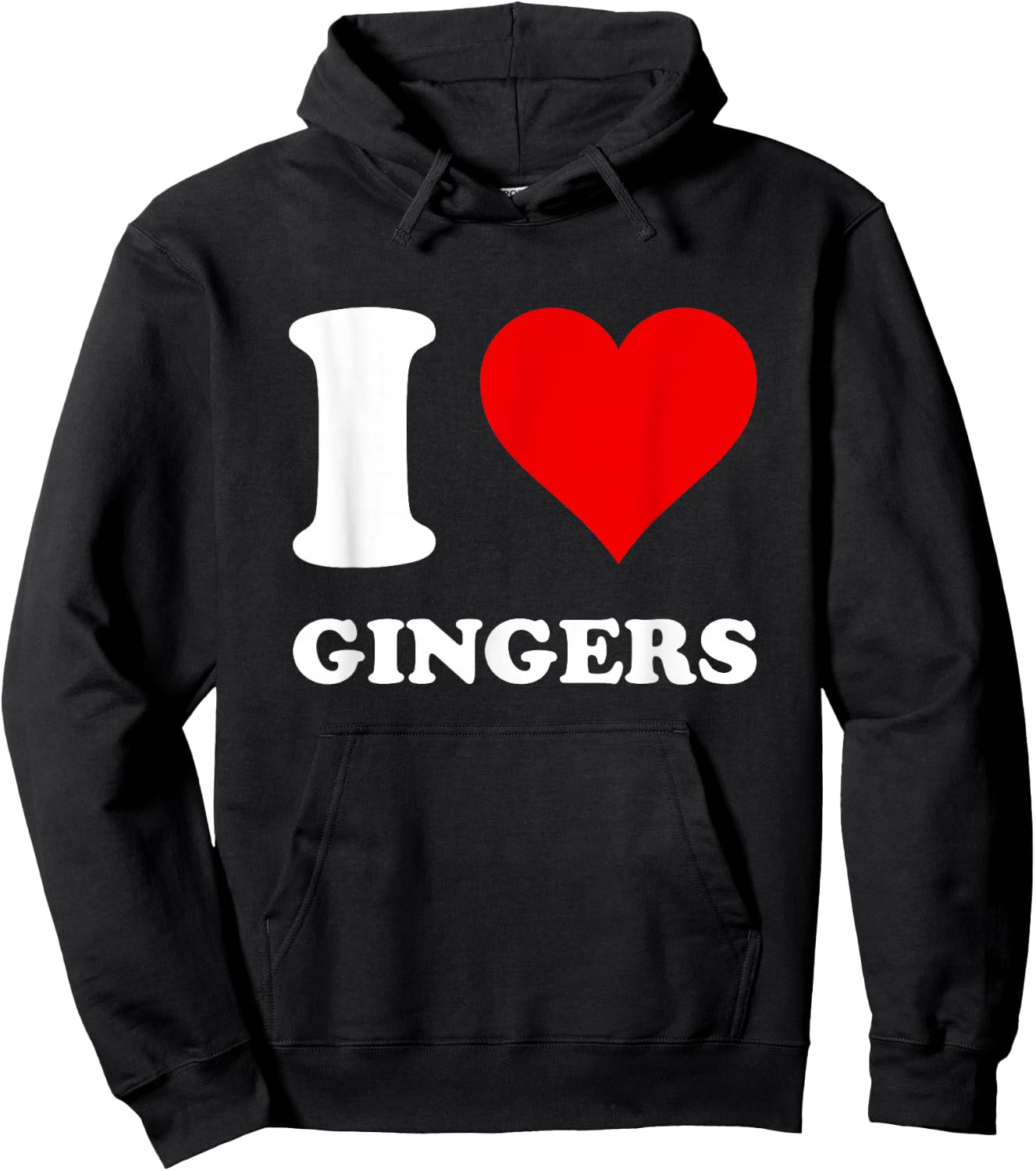 I Love Gingers Hoodie - Hoodie | Black
