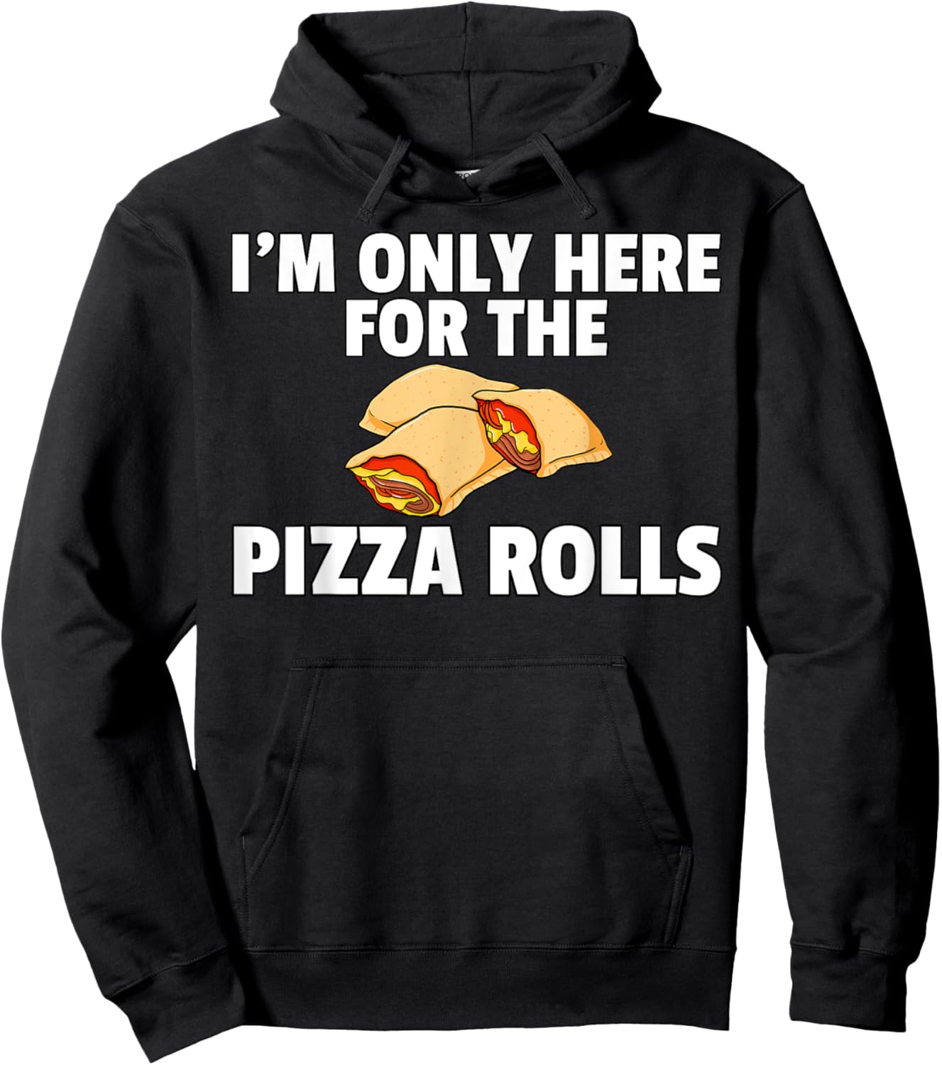 Pizza Rolls Funny Cheese Snack Hoodie - Hoodie | Black