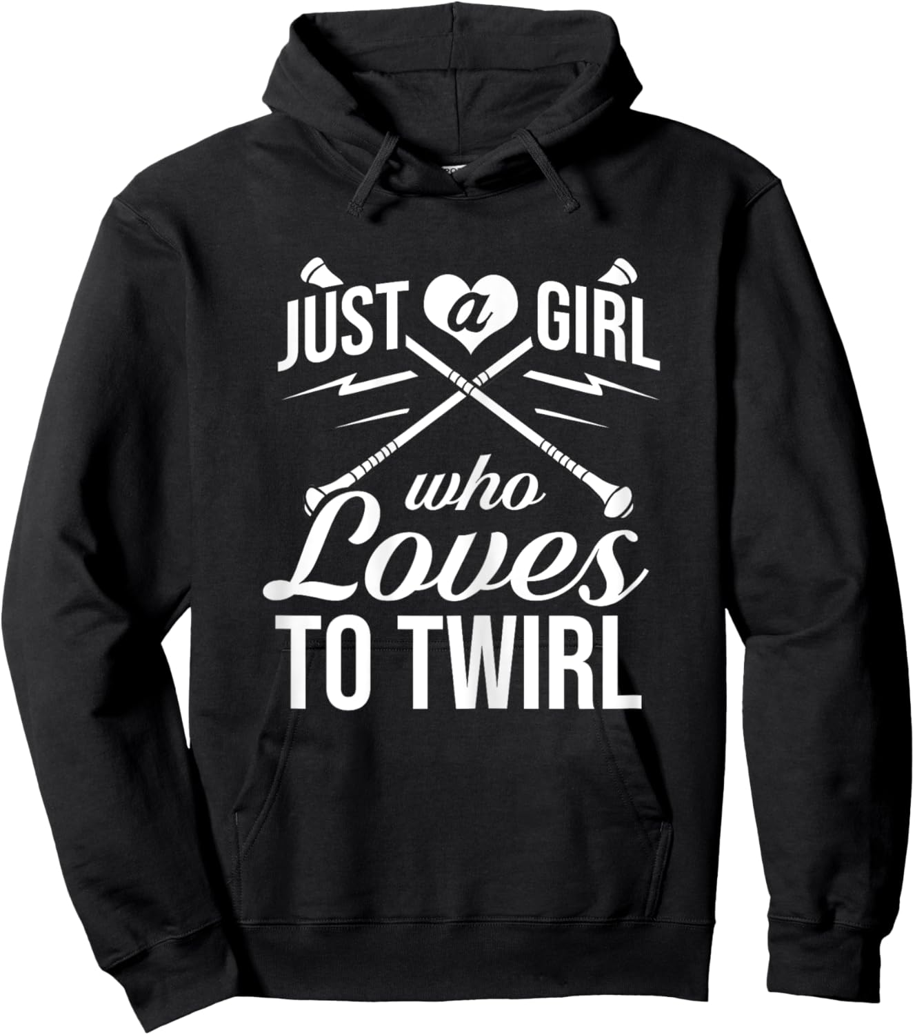 Baton Twirling Majorette Dance Twirler Beginner Hoodie - Hoodie | Black