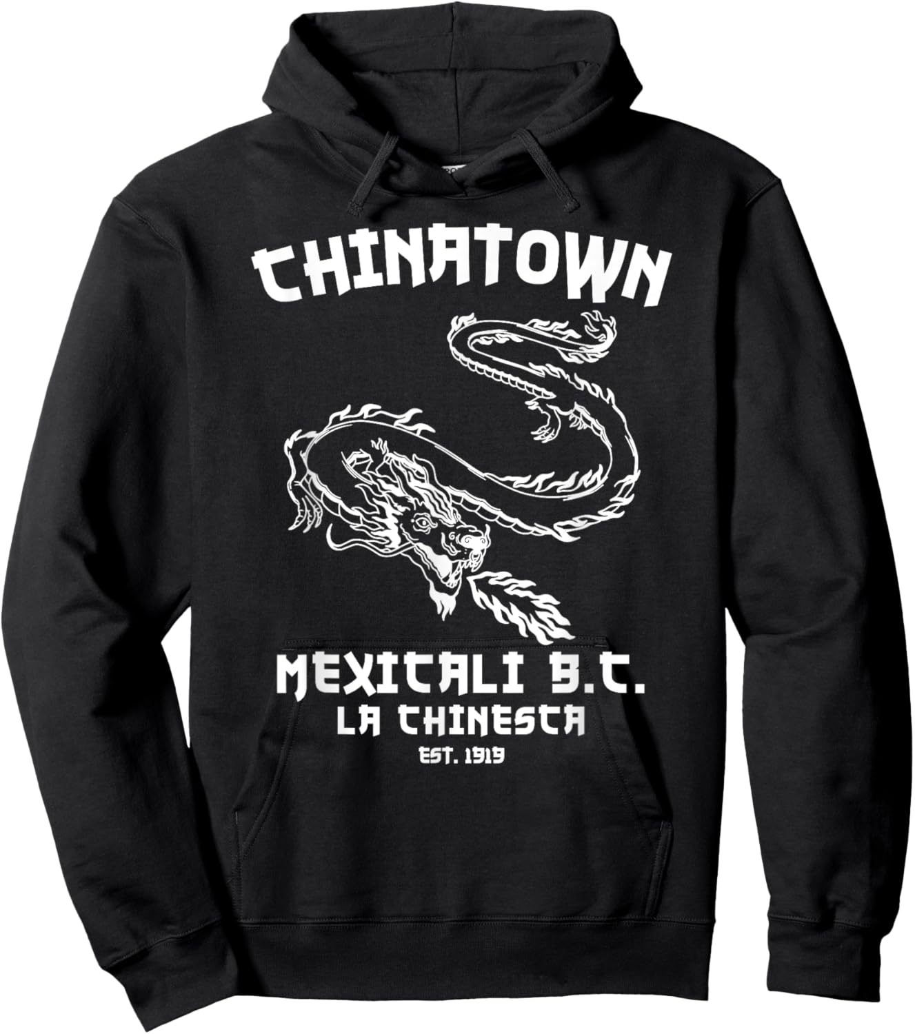 Mexicali La Chinesca Mexico Chinatown Baja California Dragon Hoodie - Hoodie | Black