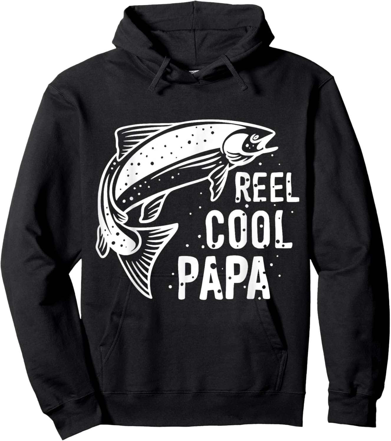 Reel Cool Papa | Fishing Hoodie - Hoodie | Black