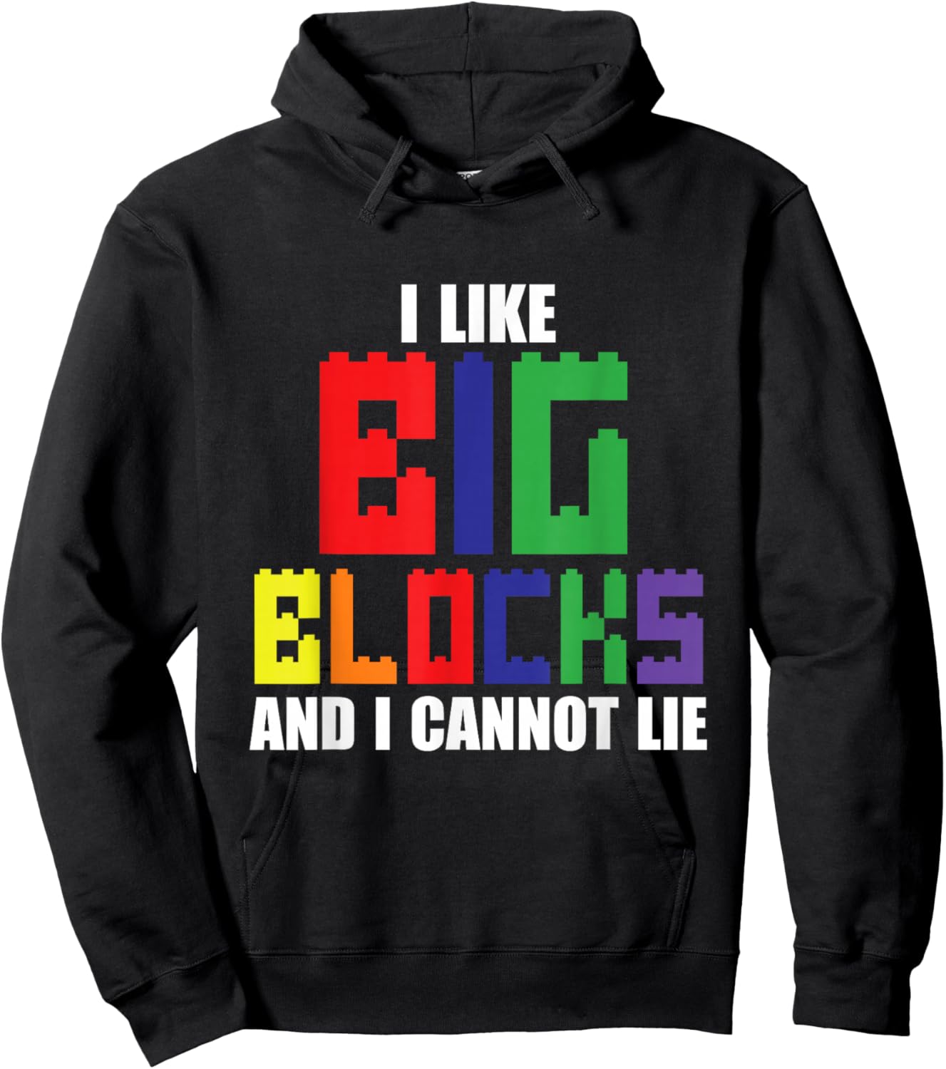 Like Big Blocks Master Builder Building Blocks Bricklayer Hoodie - Hoodie | Black