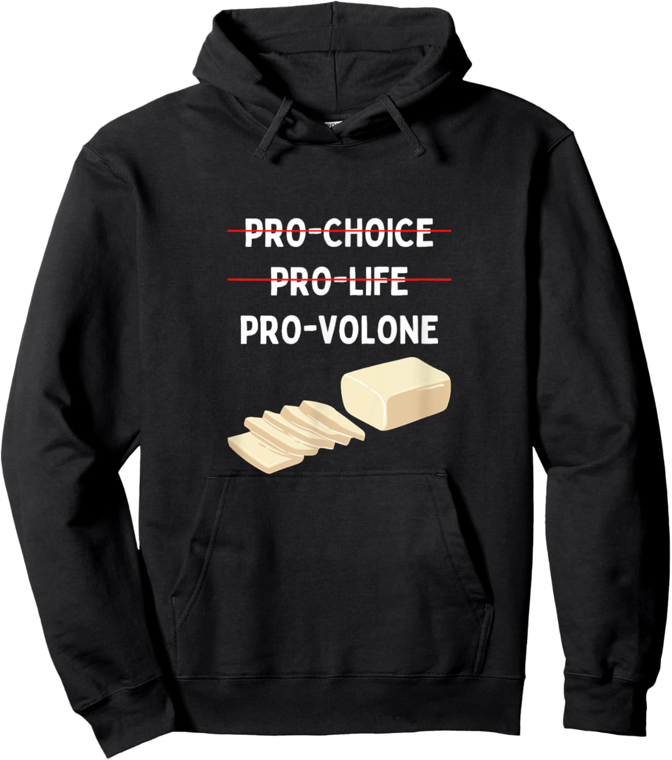 Provolone Cheese Lover Hoodie - Hoodie | Black