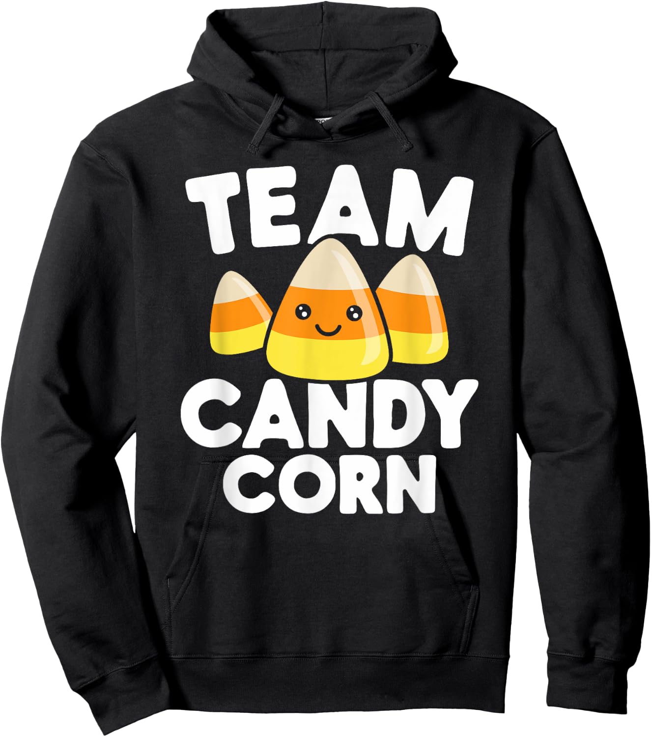 Team Candy Corn Funny Halloween Hoodie - Hoodie | Black