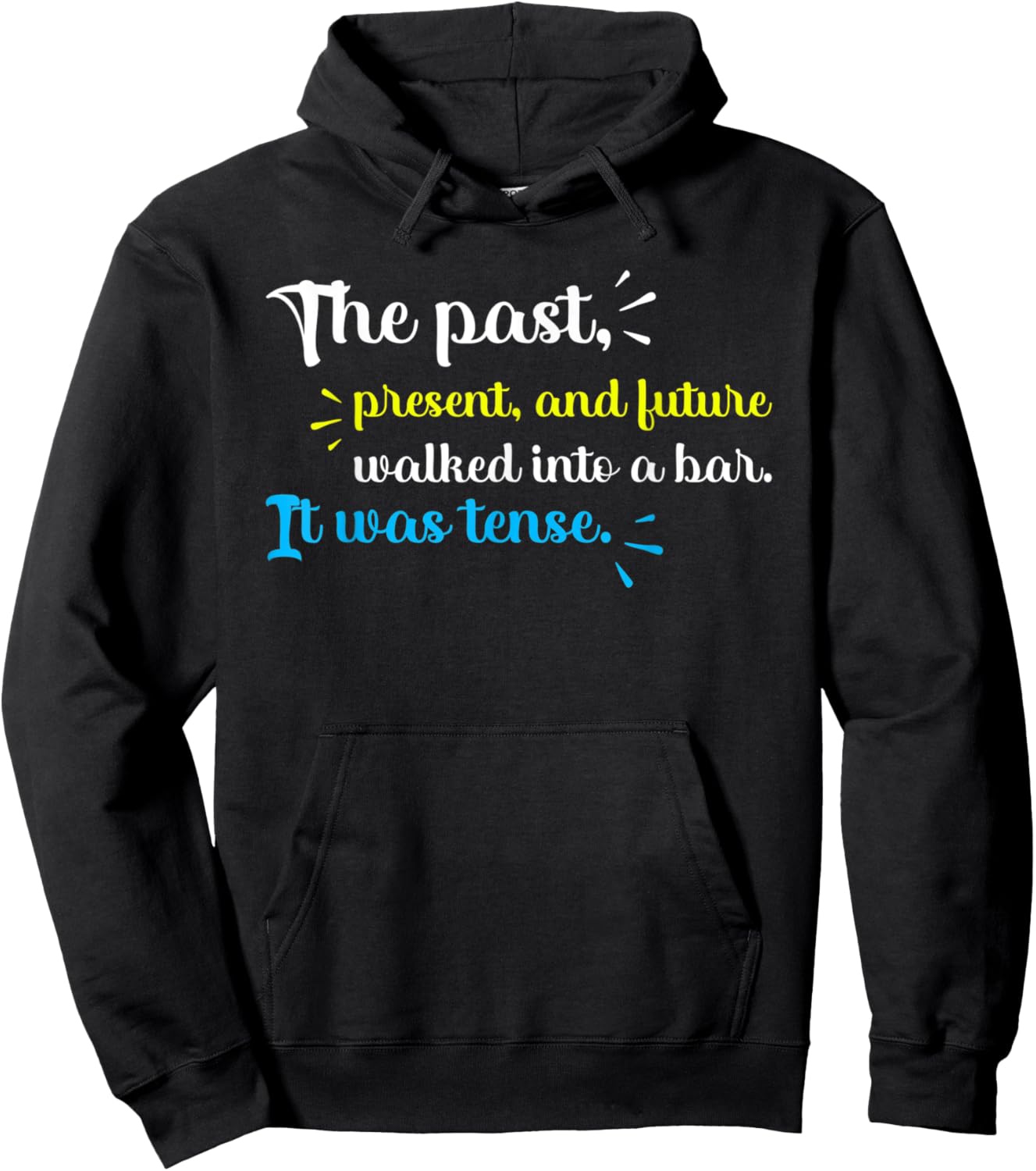 Funny Grammar Jokes Teacher Hoodie - Hoodie | Black