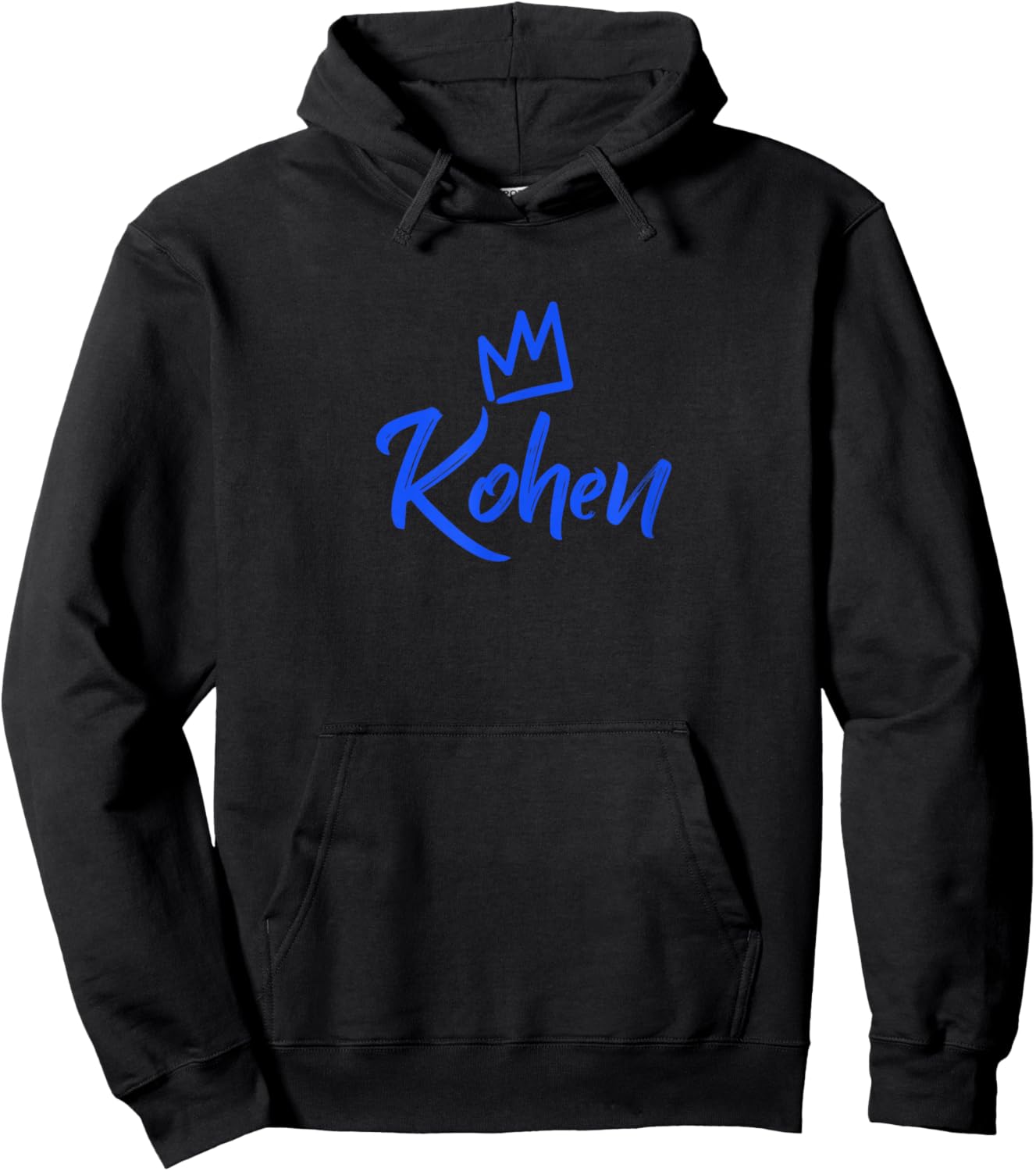 Kohen the King / Blue Crown & Name Called Kohen Hoodie - Hoodie | Black