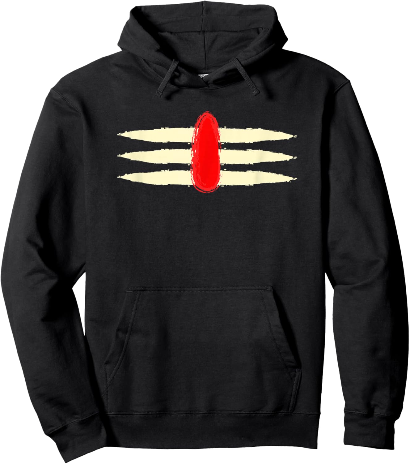 Ancient Shiva Tripundra Mahadev Tilak Adiyogi Third Eye Yoga Hoodie - Hoodie | Black