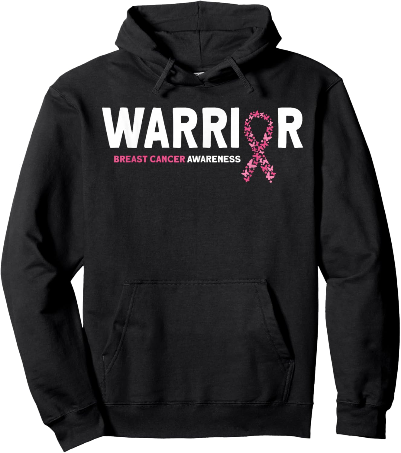 Breast Cancer Warrior Breast Cancer Awareness Hoodie - Hoodie | Black