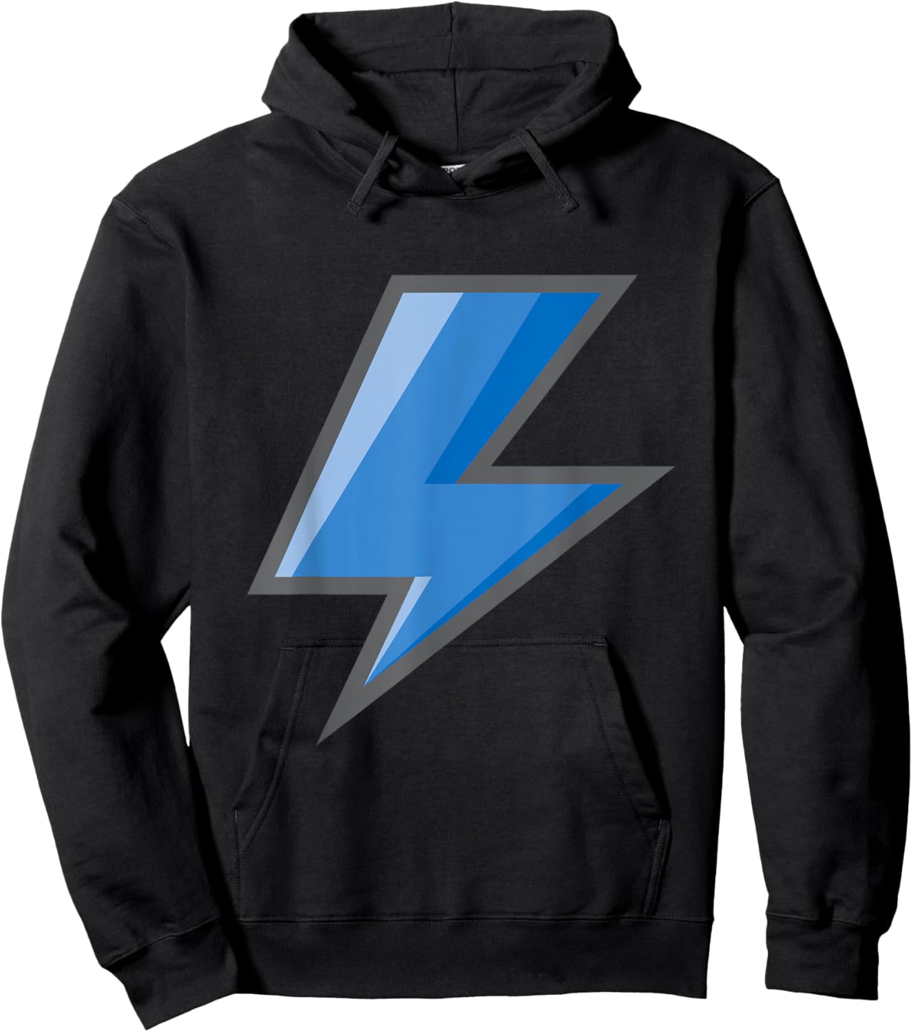 Lightning Bolt Blue Easy Halloween Costume Hoodie - Hoodie | Black