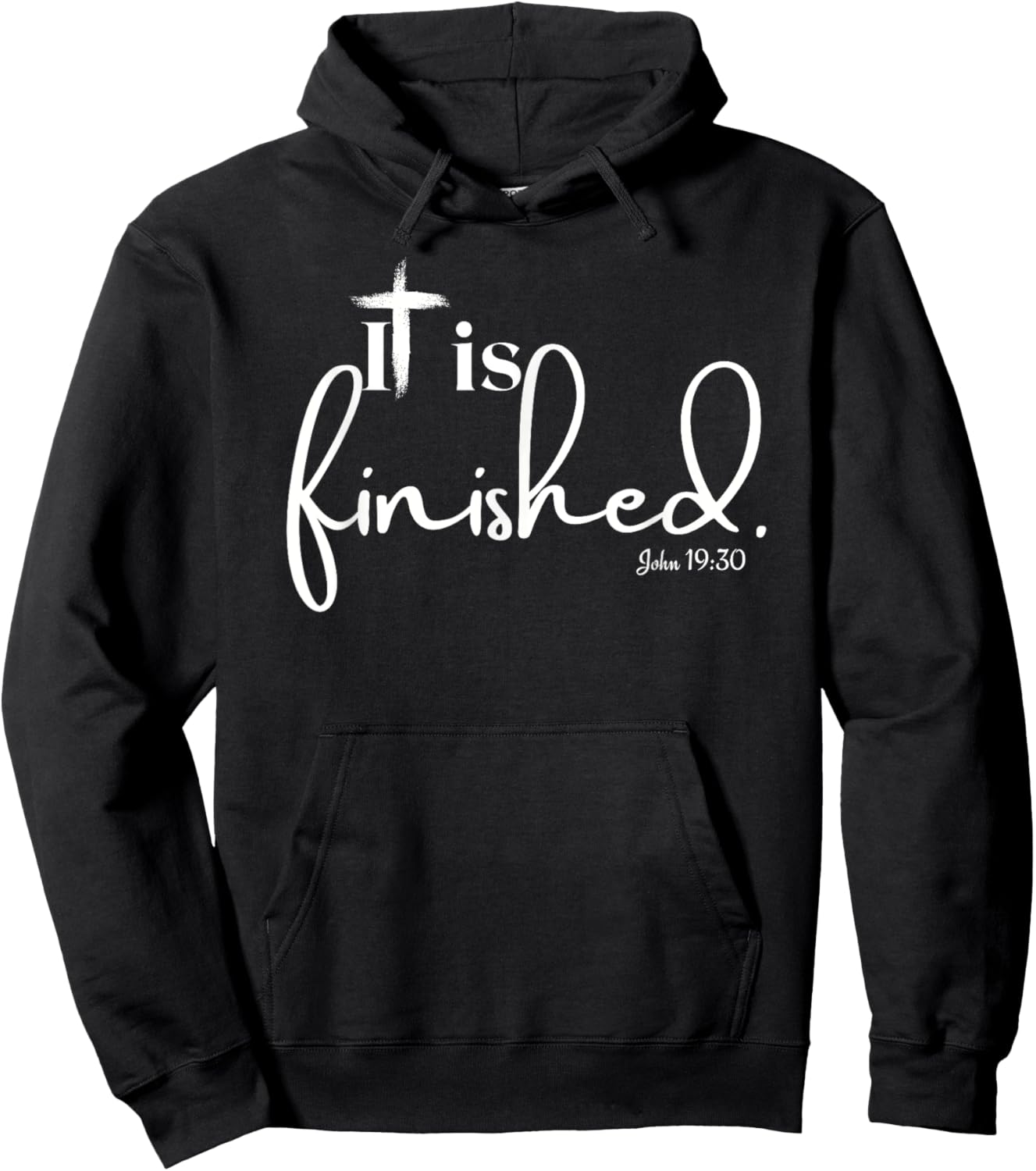 It Is Finished John 19:30 Women and Children Hoodie - Hoodie | Black