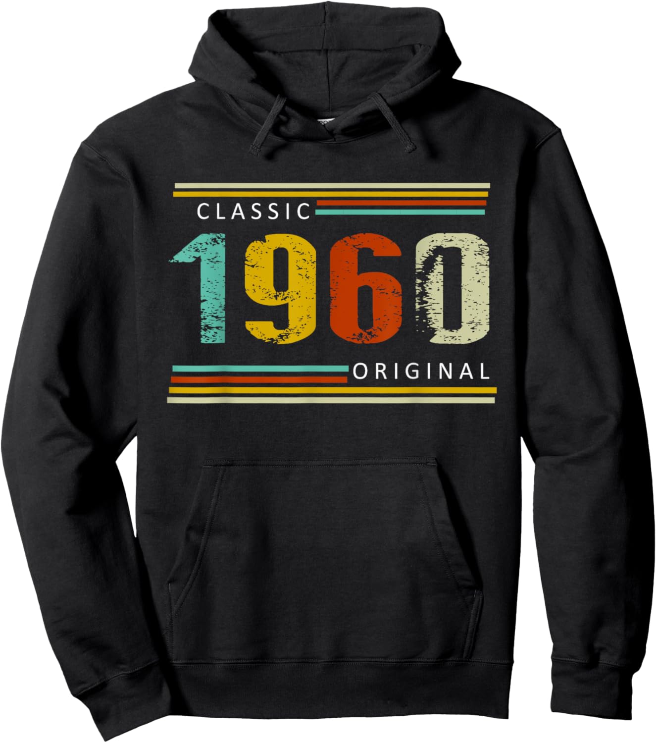 Birthday, Classic of 1960 Original, 65th Retro Hoodie - Hoodie | Black