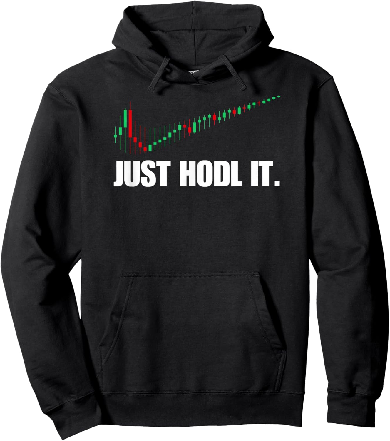 azDesigns Crypto Bitcoin BTC Blockchain Just HODL Bitcoin I Cool BTC Bitcoin Hoodie - Hoodie | Black