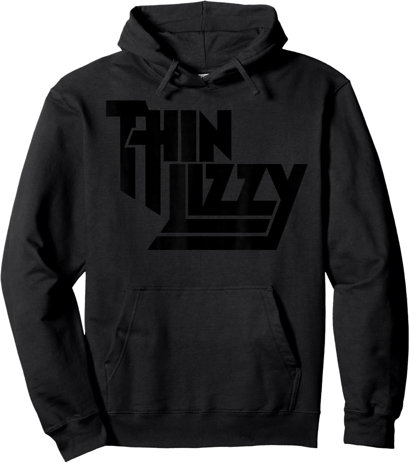 Thin Lizzy – Stacked Black Logo Hoodie - Hoodie | Black