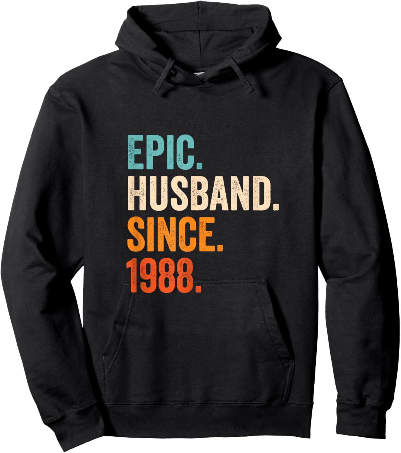 Epic Husband Since 1988 | 37th wedding anniversary 37 years Hoodie - Hoodie | Black