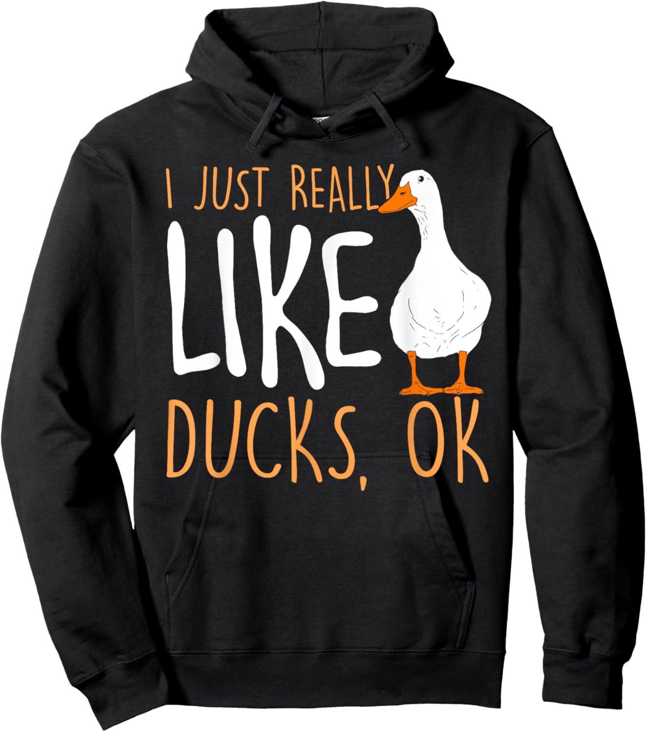 I Just Really Like Ducks - Duck Lover Hoodie - Hoodie | Black