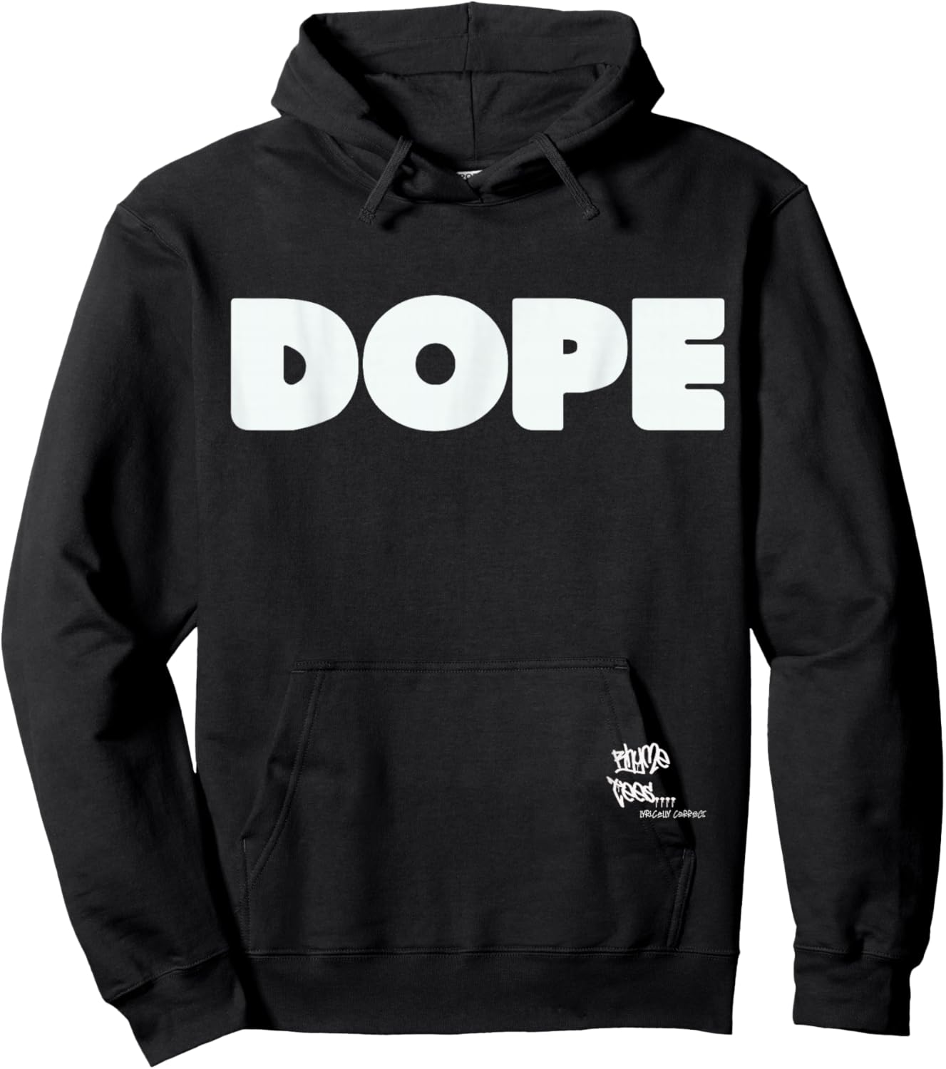 DOPE Graphic Hip Hop Rap 80s 90s Urban Merch Inspired Hoodie - Hoodie | Black