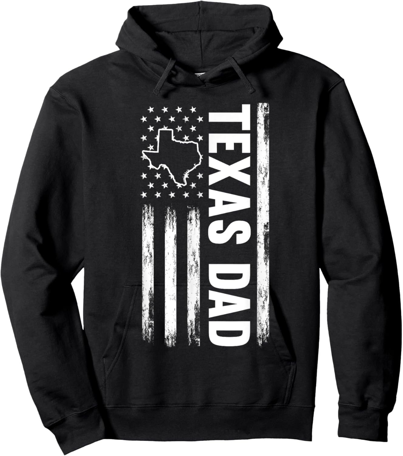 Texas Dad American State Hoodie - Hoodie | Black