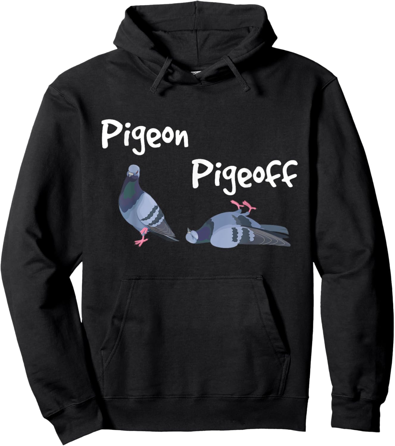 Pigeon Pigeoff - Bird Birdwatcher Birdwatching Pigeon Racing Hoodie - Hoodie | Black