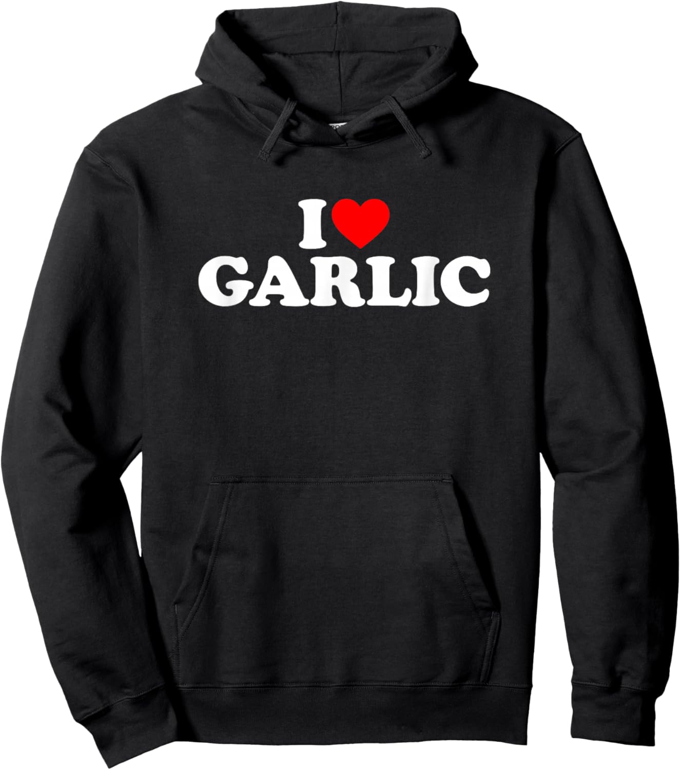 I Love Garlic Hoodie - Hoodie | Black