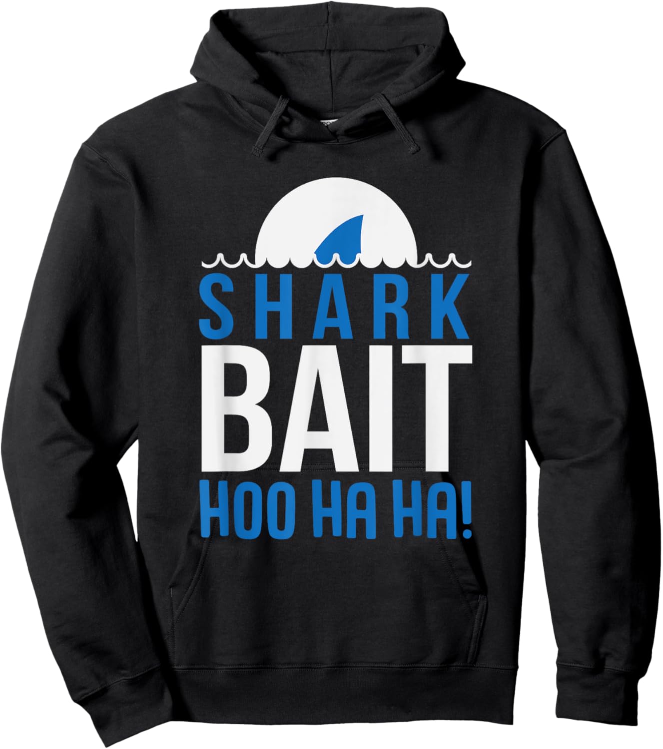 Shark Bait Funny Shark for Kids Hoodie - Hoodie | Black