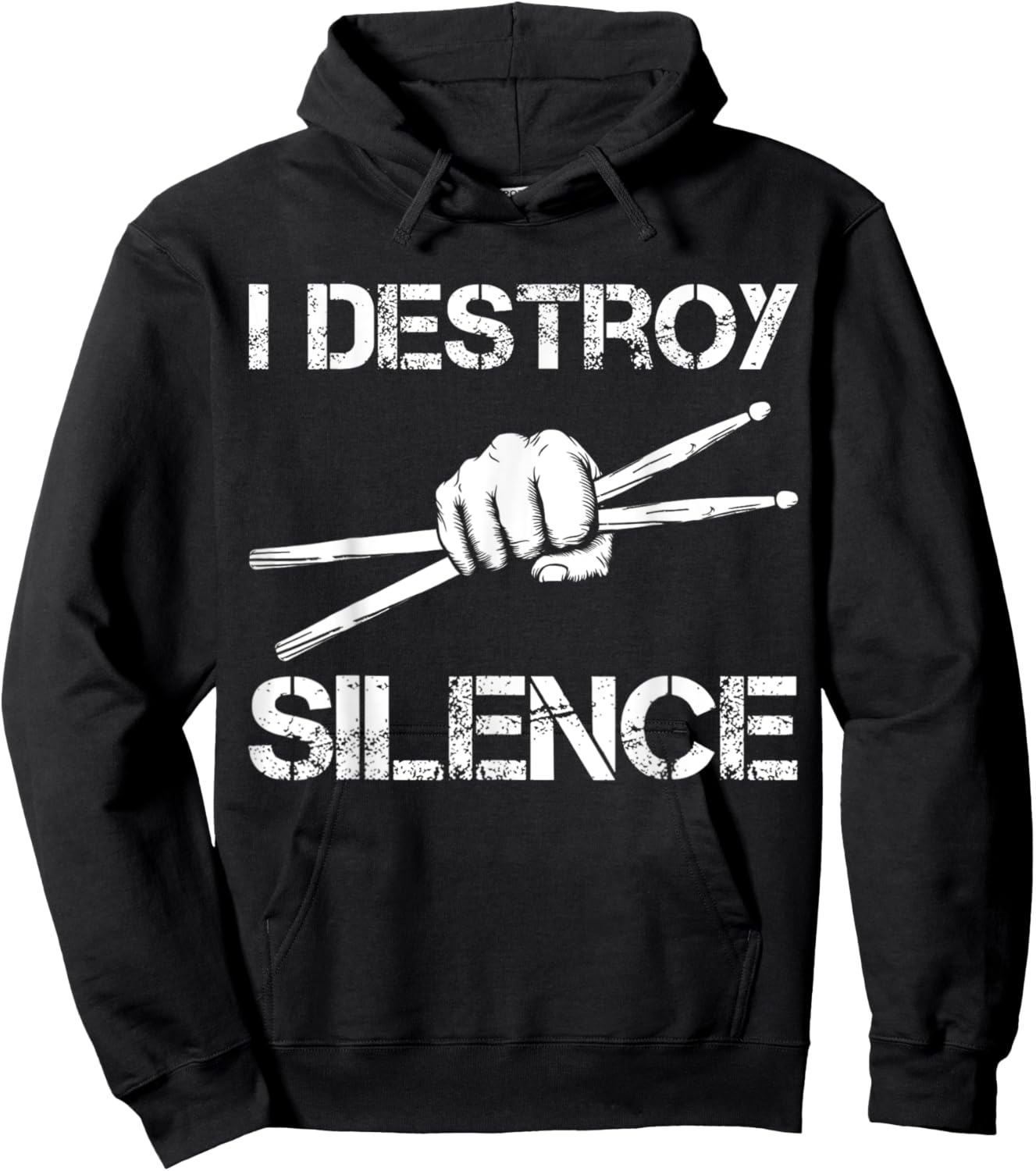 Drummer Art Drumsticks Men Women Drum Set Drumming Lovers Hoodie - Hoodie | Black