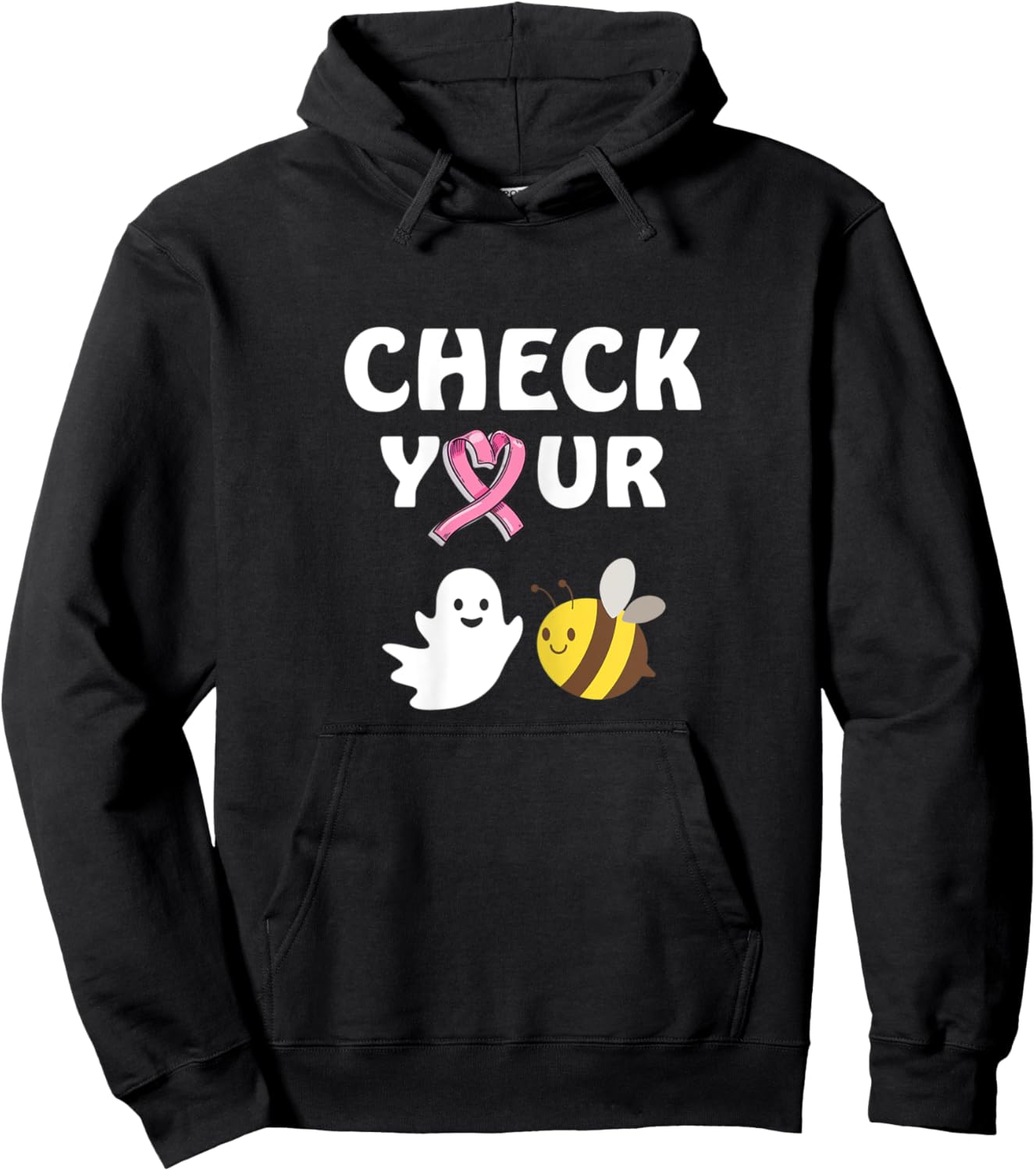 Halloween Check Your Boo Bees Hoodie - Hoodie | Black