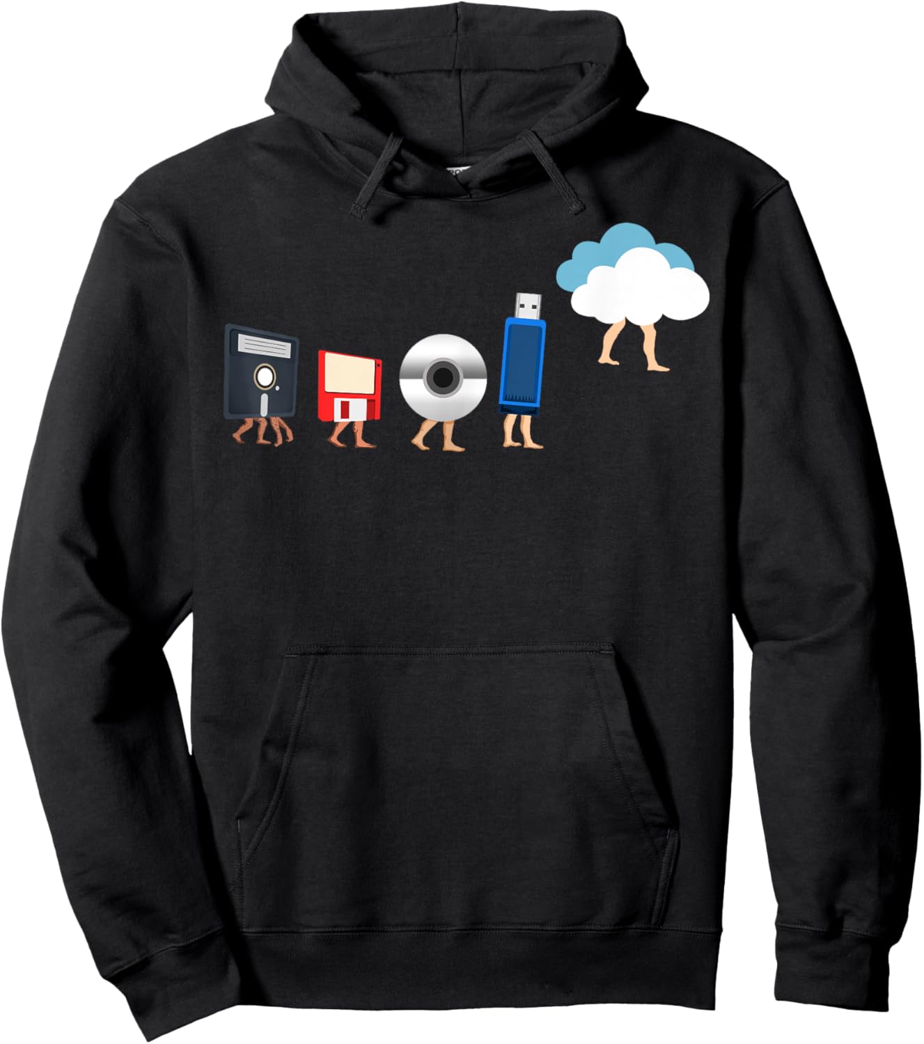 Cool Computer Geek Gift Women Funny Cloud Storage Hoodie - Hoodie | Black