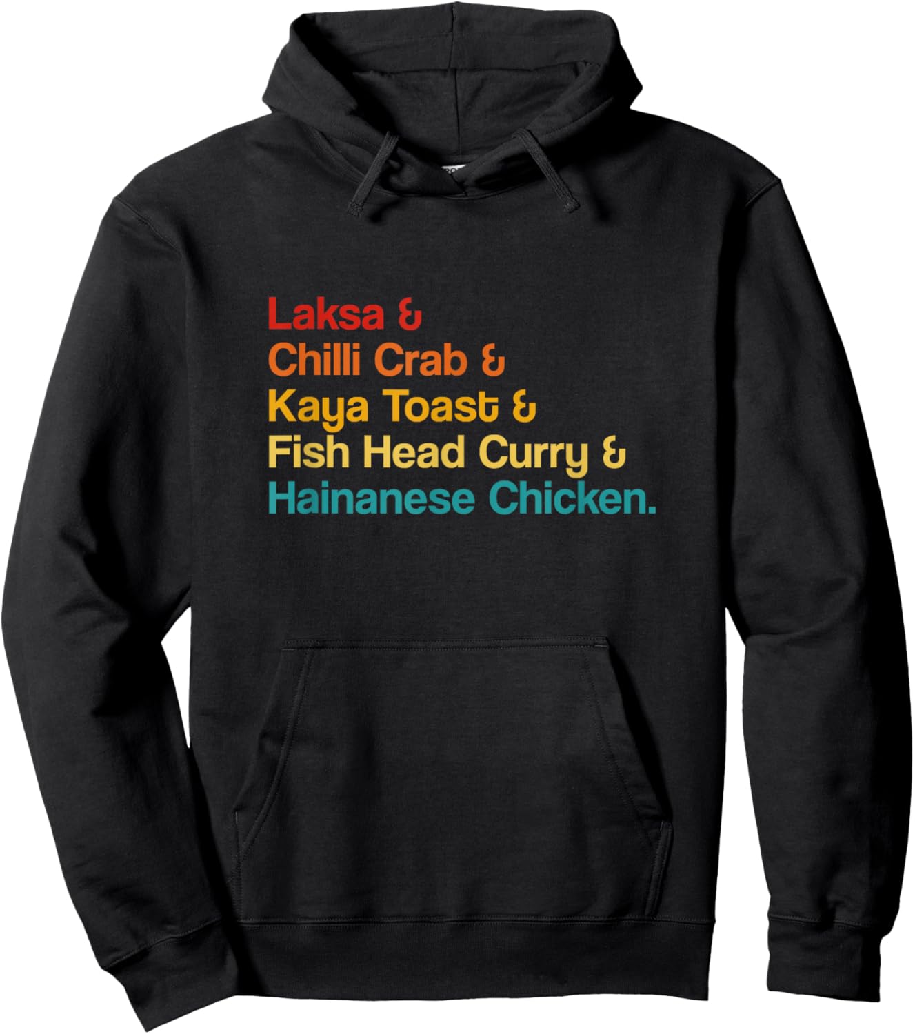 Laksa Singaporean Iconic Food Singapore Famous Dish Foodie Hoodie - Hoodie | Black