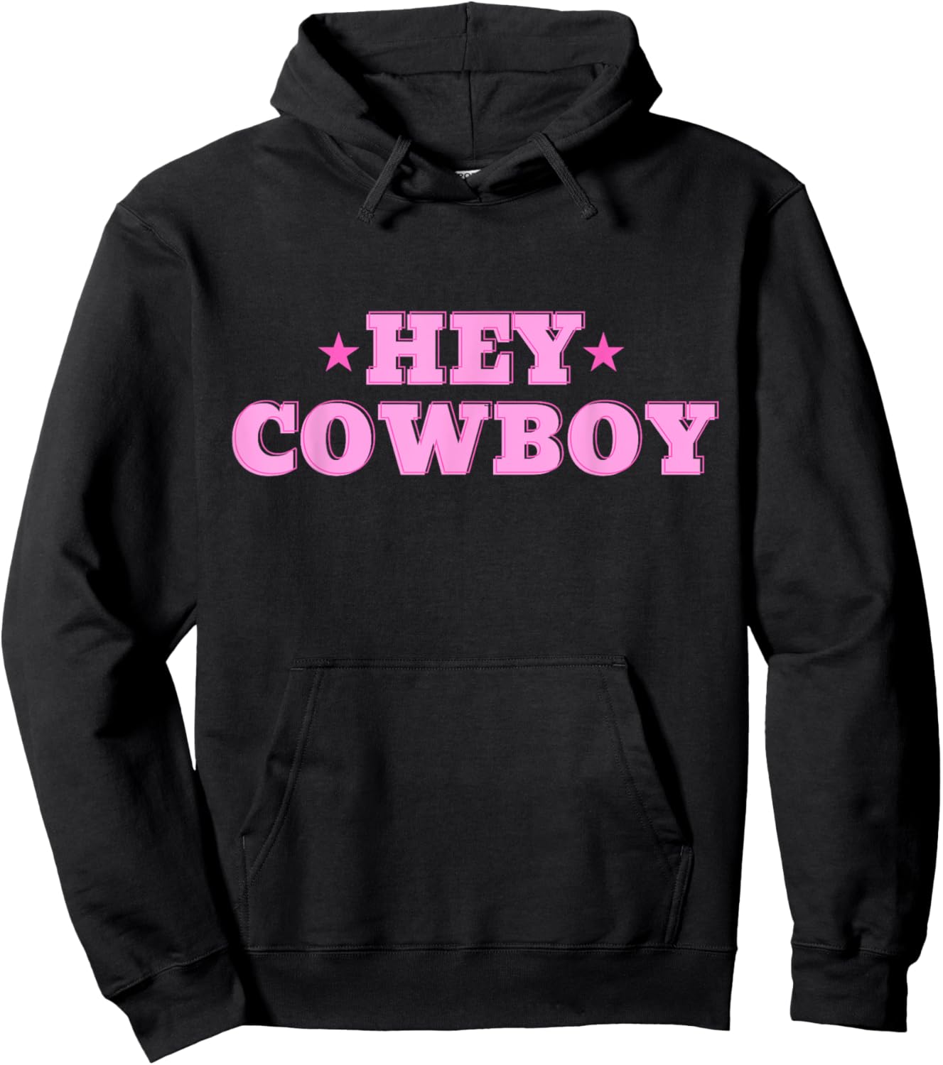 Hey Cowboy Hoodie - Hoodie | Black