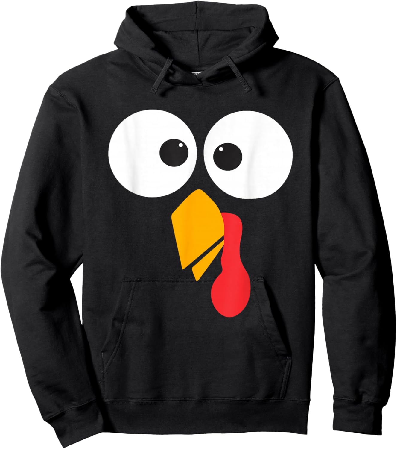 Thanksgiving Turkey Face Matching Family Costume Cute Kids Hoodie - Hoodie | Black