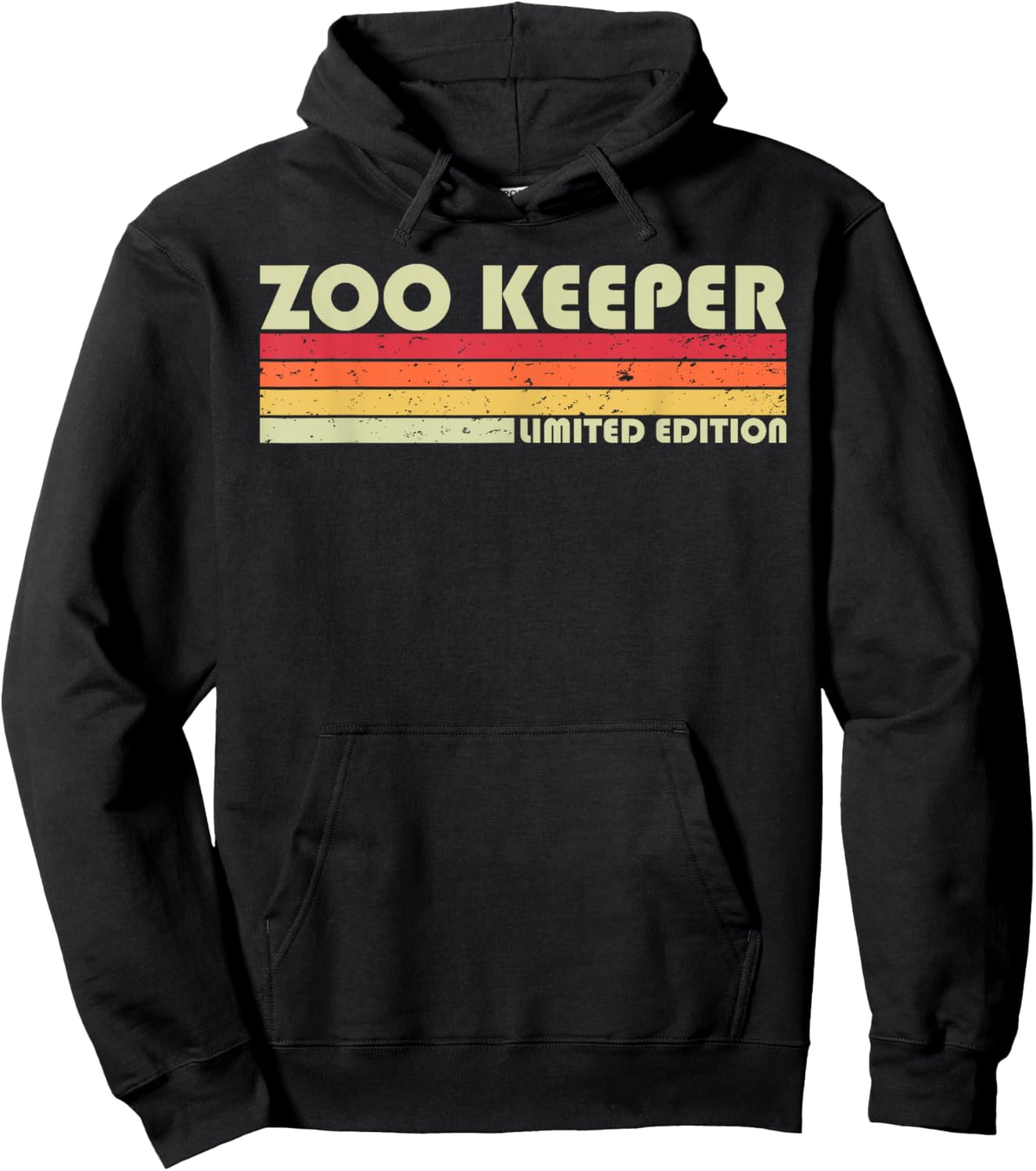 ZOO KEEPER Funny Job Title Profession Birthday Worker Idea Hoodie - Hoodie | Black