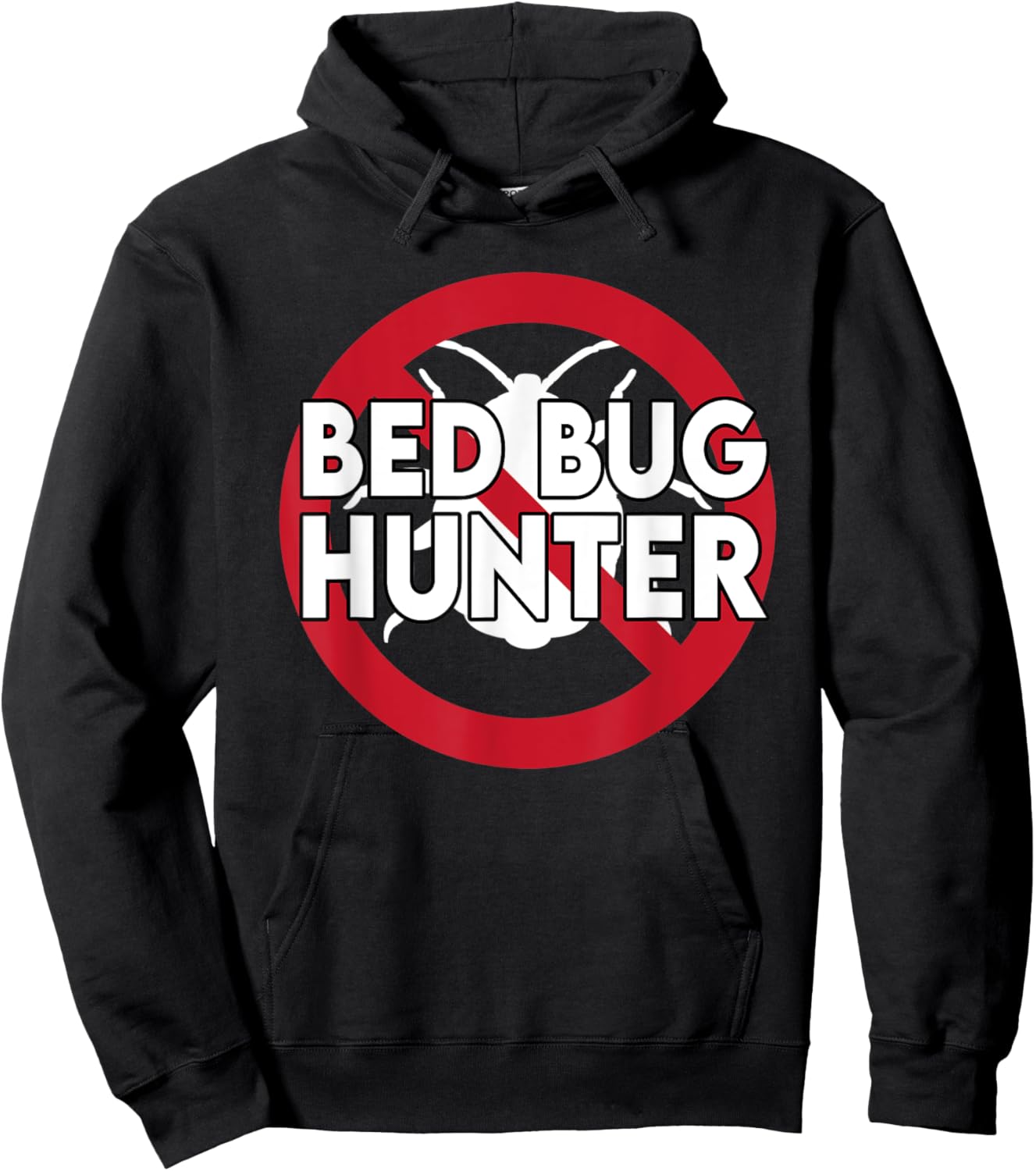 Cool Bed Bug Hunter Design Exterminator Parasite Hoodie - Hoodie | Black