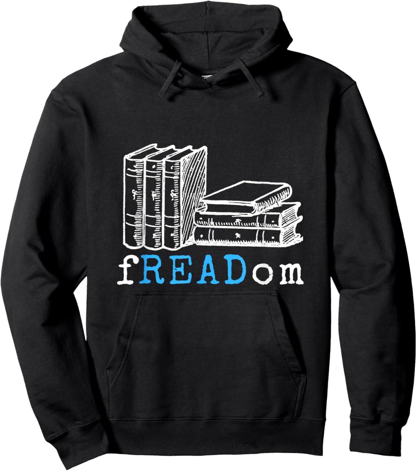 Vintage Retro fREADom shirt I Read Banned Books Hoodie - Hoodie | Black