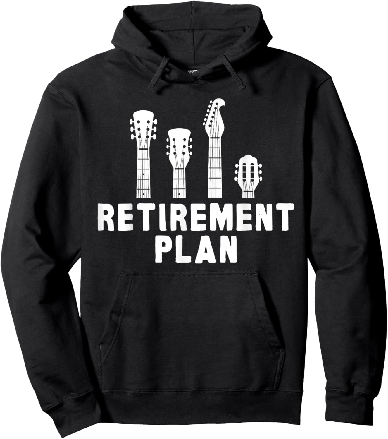 Guitar Band Retirement Plan Musik CD & Vinyl Vintage Hoodie - Hoodie | Black