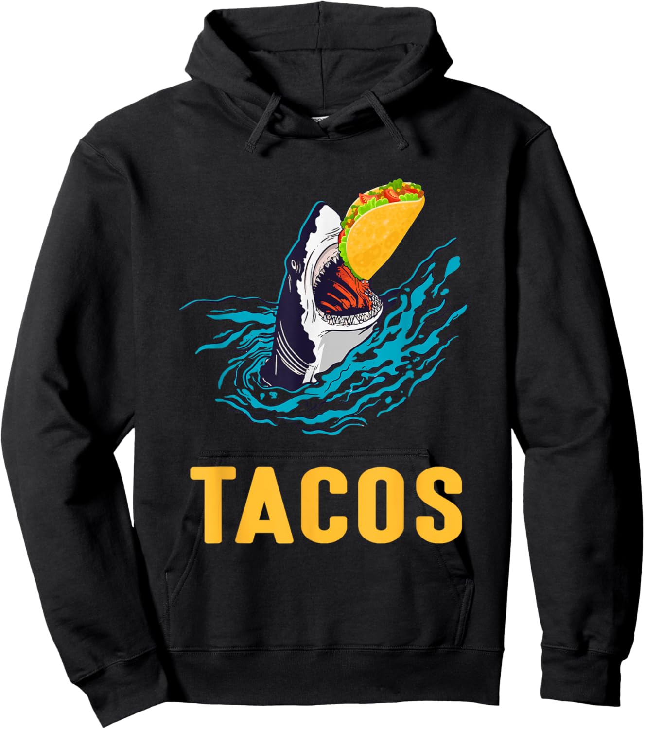 Tacos Shark Jaws Taco Lover Hoodie - Hoodie | Black