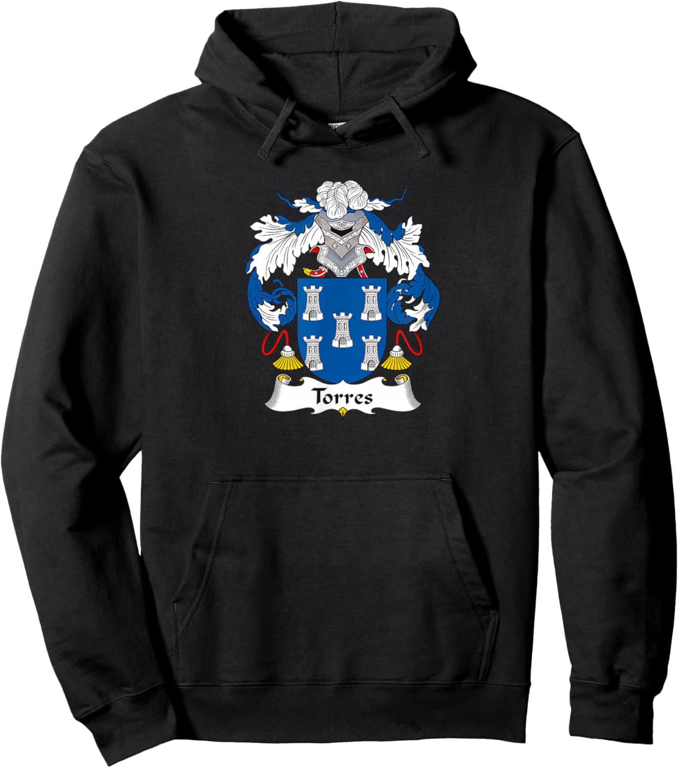 Torres Coat of Arms - Family Crest Hoodie - Hoodie | Black