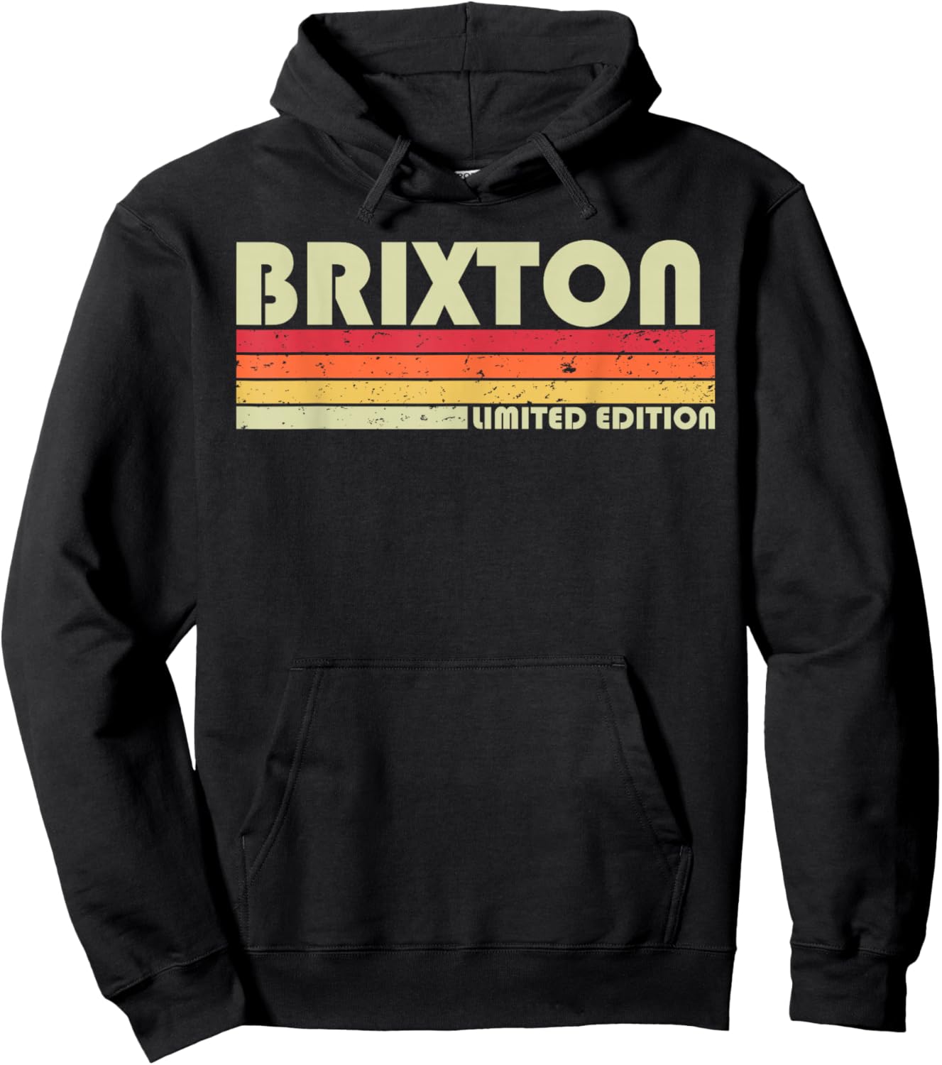Brixton Gift Name Personalized Funny Retro Vintage Birthday Small Hoodie - Hoodie | Black
