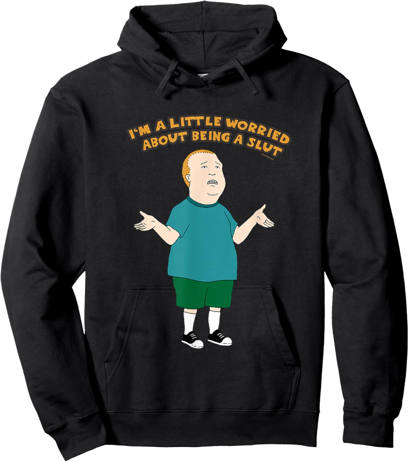 King of The Hill Bobby A Little Worried Hoodie - Hoodie | Black