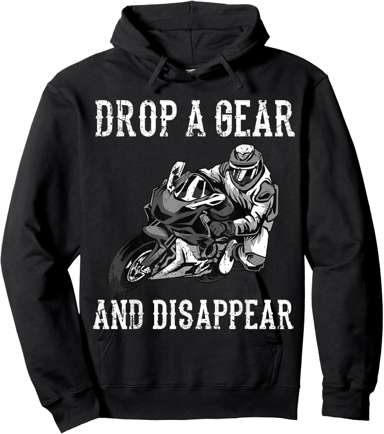Funny Motorcycle Riders Gift Motorbike Biker Men Women Hoodie - Hoodie | Black