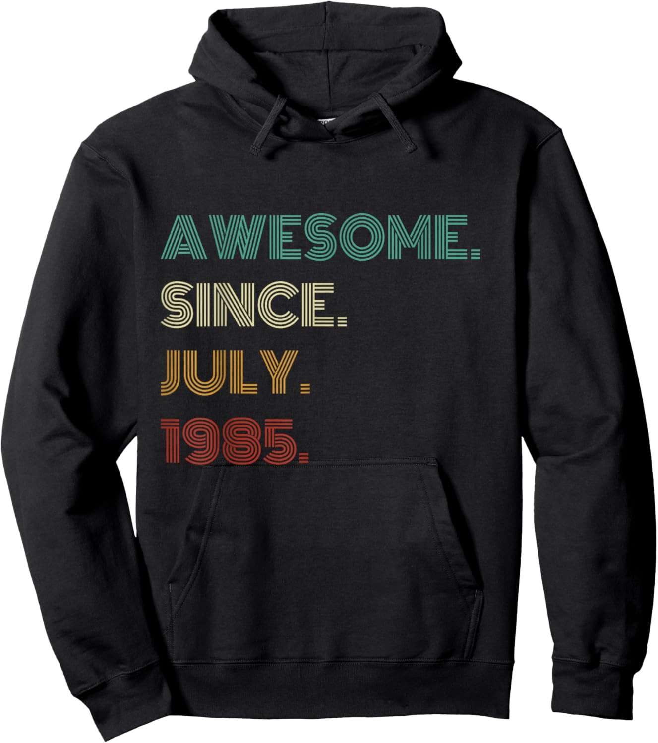 40 Years Old Awesome Since July 1985 40th Birthday Hoodie - Hoodie | Black