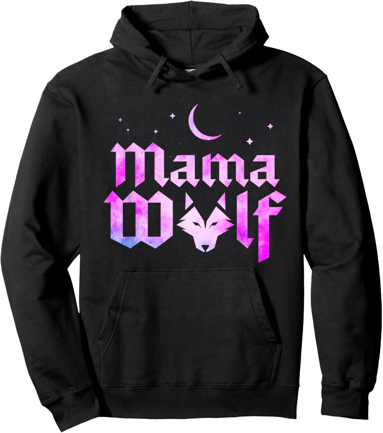 Mama Wolf Wolves Wild Lover Mom Mother Women Mothers Day Hoodie - Hoodie | Black