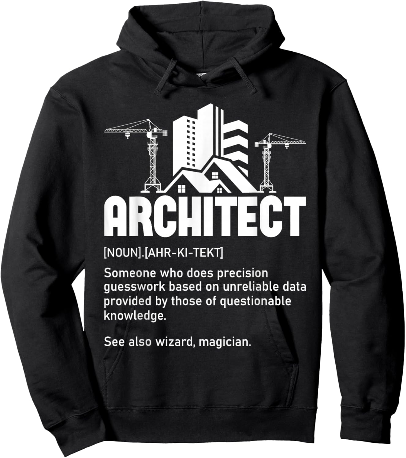 Architect - Architecture Artwork Design Building Planner Hoodie - Hoodie | Black