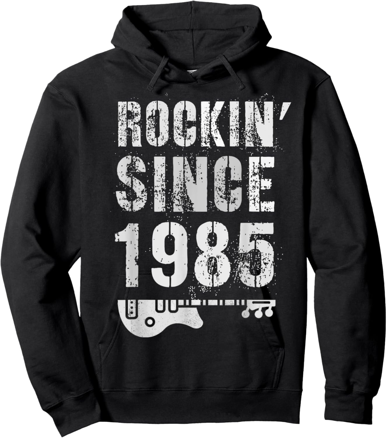 Rockin' Awesome Since 1985 Legendary Rockstar 37th Birthday Hoodie - Hoodie | Black