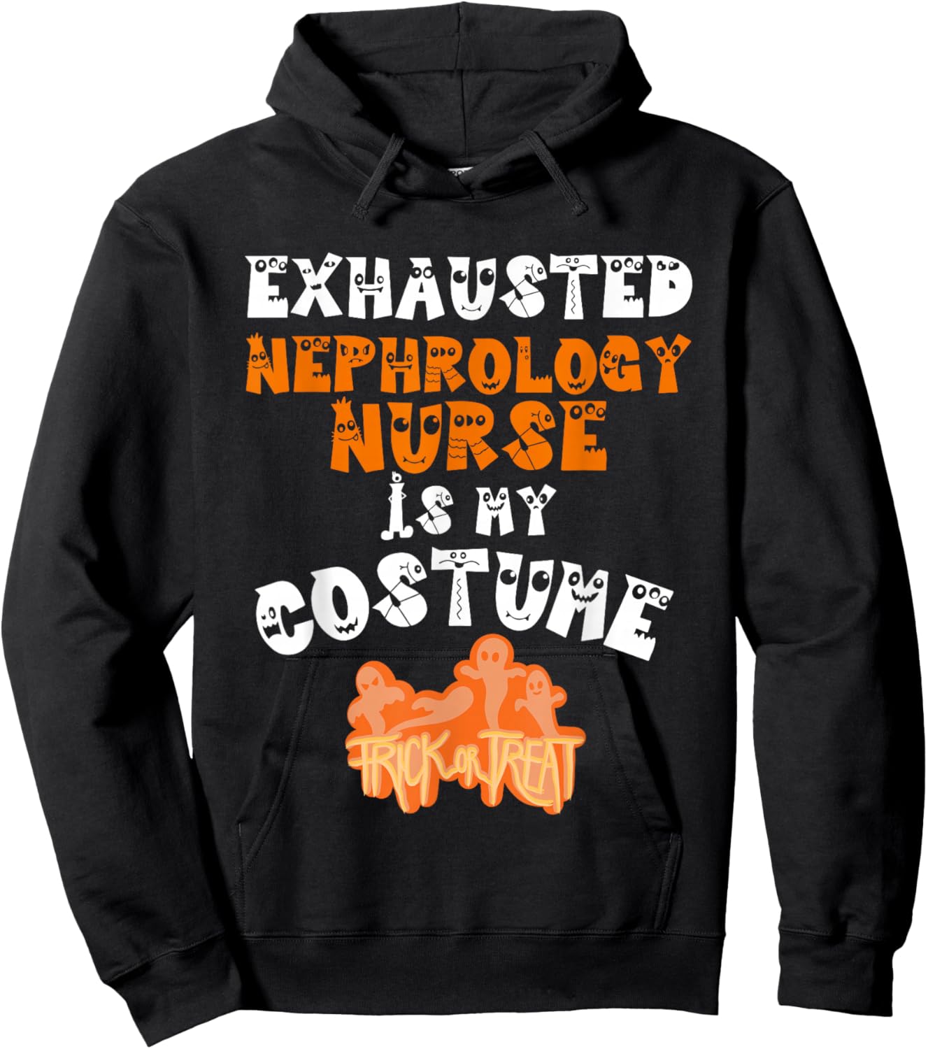 Nephrology Nurse Halloween Costume Tired Kidney Dialysis RN Hoodie - Hoodie | Black