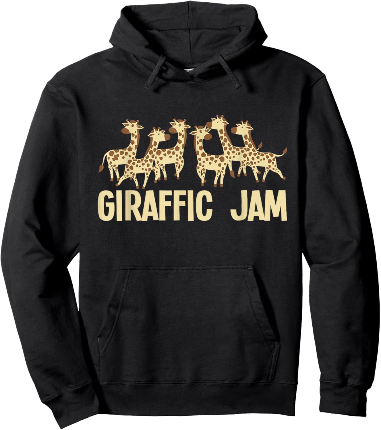 Giraffic Jam - Zoo Animal Lover Zookeeper Giraffes Giraffe Hoodie - Hoodie | Black