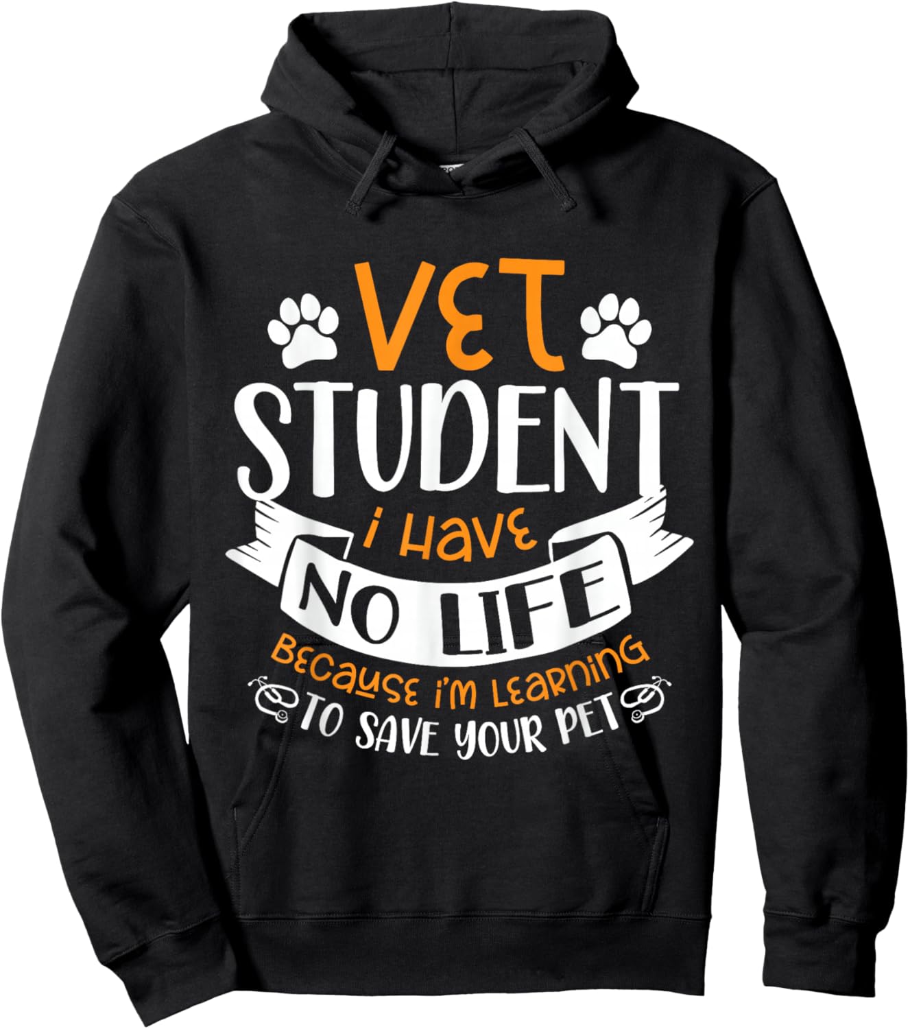 Vet Student Future Veterinarian Veterinary Animal Doctor Hoodie - Hoodie | Black