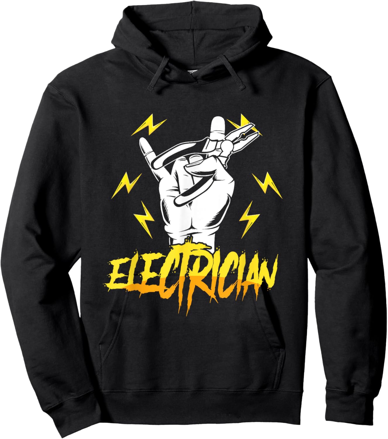 Electrician Electricity Voltage Lineman Craftsman Lineworker Hoodie - Hoodie | Black