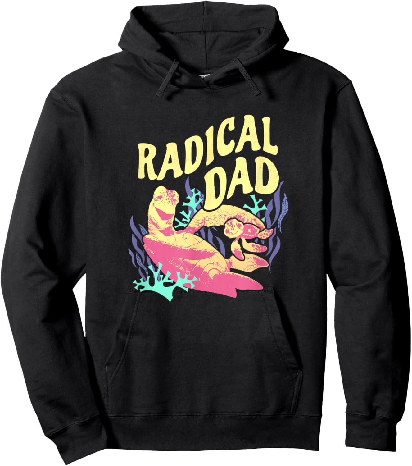 Disney Pixar Finding Nemo Father's Day Crush & Squirt Duo Hoodie - Hoodie | Black