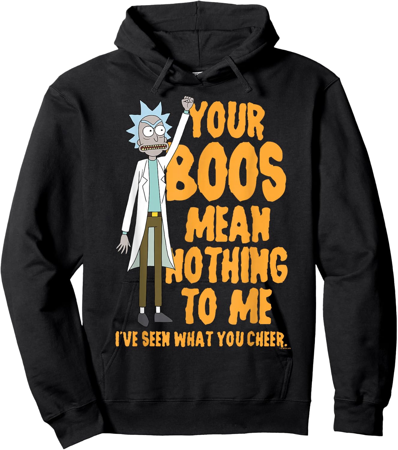 Rick and Morty Halloween Your Boos Mean Nothing to Me Hoodie - Hoodie | Black